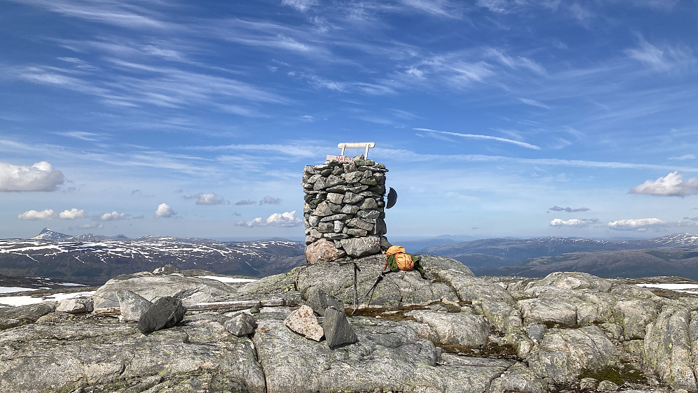 Varden på Fuglstadfjellet på grensen mellom Nordland og Trøndelag