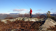 Astrid på Rotte-ryggen, foto mot ØNØ