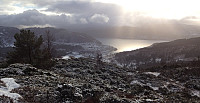 Utsikt mot Valestrand og Sørfjorden
