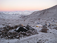 Første kvelden i Base Camp 4200 moh .......