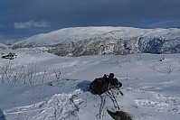 Fra toppen av Skardalsfjellet mot Totland og Livarden i øst.