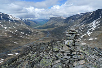 Utsikt mot Visdalen fra nordryggen