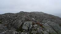 Koordinat-"toppen" på Søre Gullfjelltoppen 962 moh