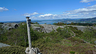 Utsikt nordover Byfjorden fra Gravdalsfjellet