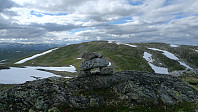Fra vestsiden av Vardafjellet mot Bjørnafjellet