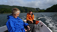 Astrid og Malvin på vei mot Padøy