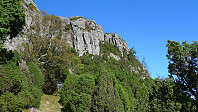 Skaret sett nedenfra
