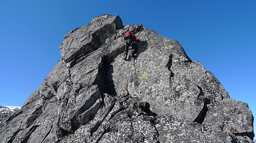 Bratt parti mellom S1 og S2 på GPS 472672 6807283