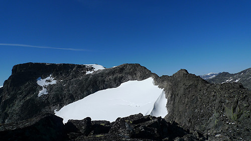 Fra S3 mot Slettmarkhøe i nord. S1 og S2 til høyre