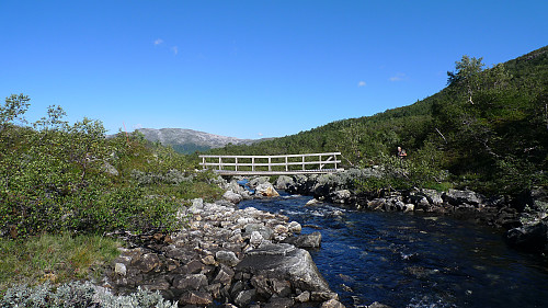 Ny bro over elven fra Vesetvatnet