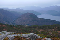 Hagåsen og Samnangerfjorden fra Totlandsfjellet