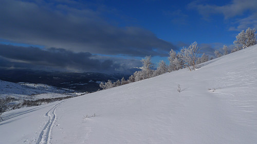 Perfekte skiforhold nedover Otledalen!