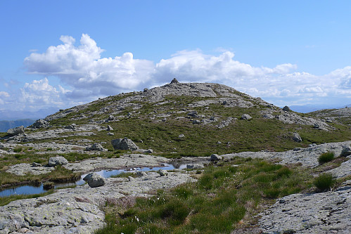 Vi nærmer oss Høgeheia 577 fra SV