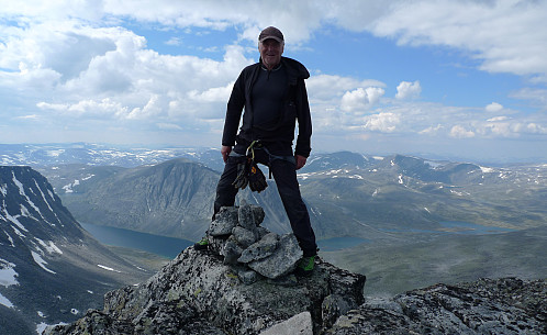 Så var det min tur å posere ved varden!