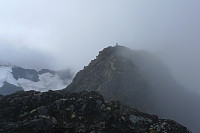 Morten på toppen av SKFT Midtre Sør. Foto fra NØ 
