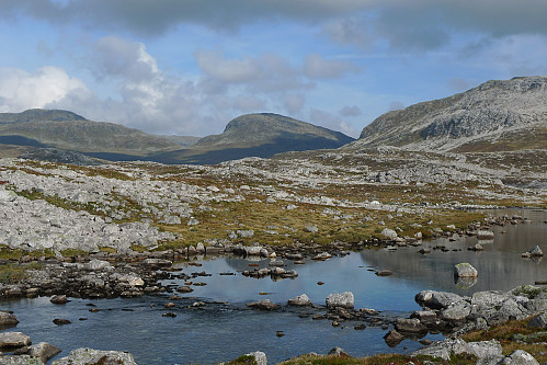Sørligste del av Såtedalen med Såta i bakgrunnen