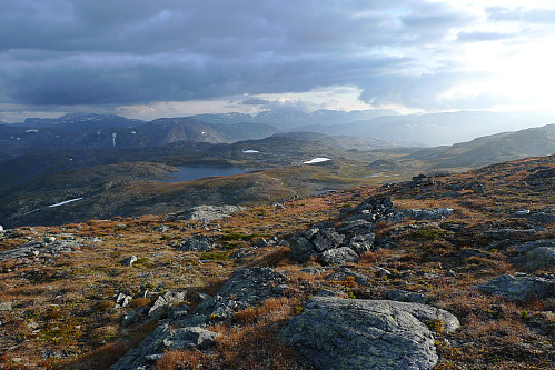 Utsikt mot sørøst fra Såteggi 1365