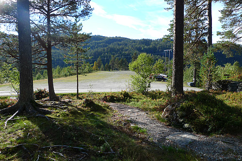 Stistart vis-a-vís parkeringen på Bulkohagen