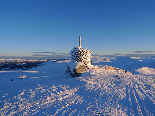 Dagens siste solstråler på Hallingnatten