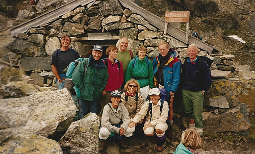 Lordemarsjen 1994. Stopp ved Lordehytta.