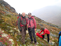 Pål og meg på vei mot Skagsnebb. Foto: Susanne