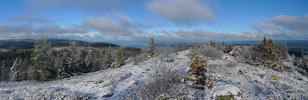 Panorama nordover fra Skreikampen