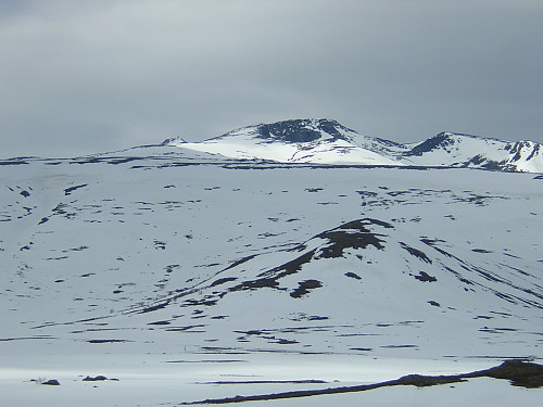 Høgdebrotet fra veien over Valdresflya