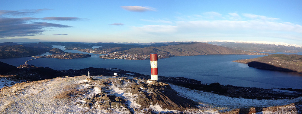Utsyn nordover mot Nordhordland fra Veten 