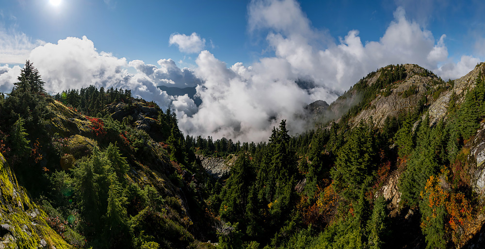 Tåkete på Mt. Seymour