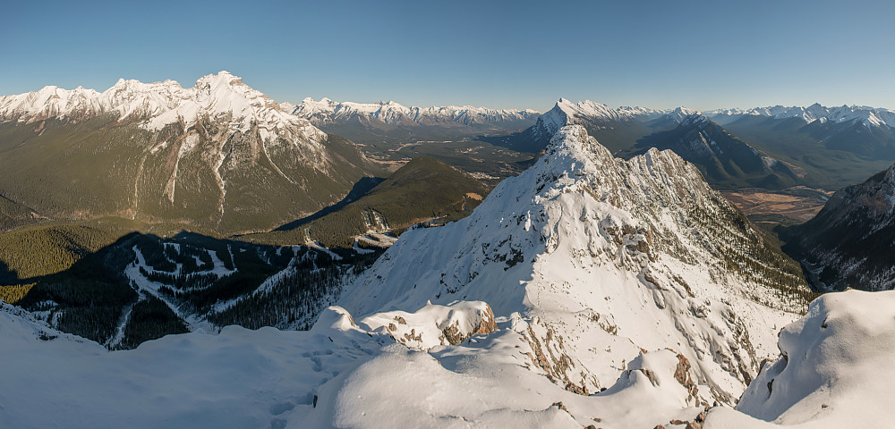 Panoramautsikt fra toppen