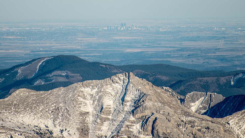 Calgary's skyline i øst