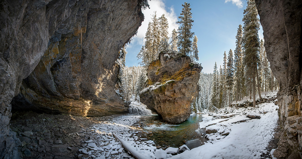 Del av Johnston Canyon