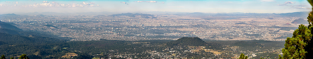Utsikt over Mexico City (Stort bilde om du trykker på det)