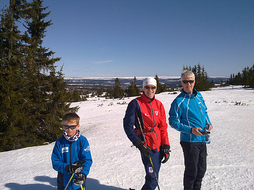 Henrik, Arne og Per på Midtfjellet