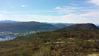 På Bjørnahaugen - nærmest Kjerkberget, Saglimana og Norskå