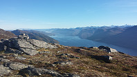 Utsikt innover Langfjorden fra Buviknakken