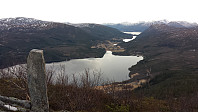 Utsikt sørøstover mot Foldfjorden og Ålmo