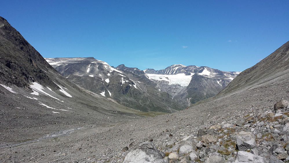 Tilbakeblikk mot Norges høyeste fjell