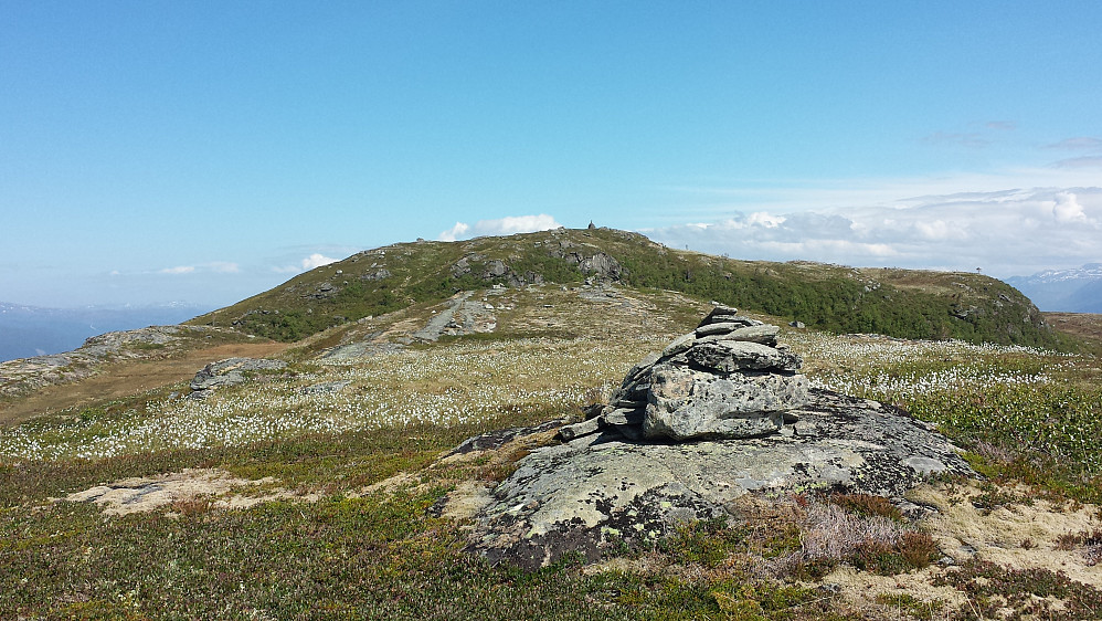 Kjerkjeberget sett fra fortoppen i vest