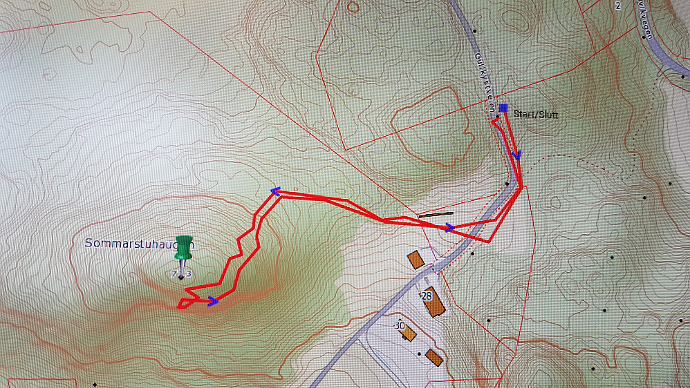 Ruta til Sommarstuhaugen