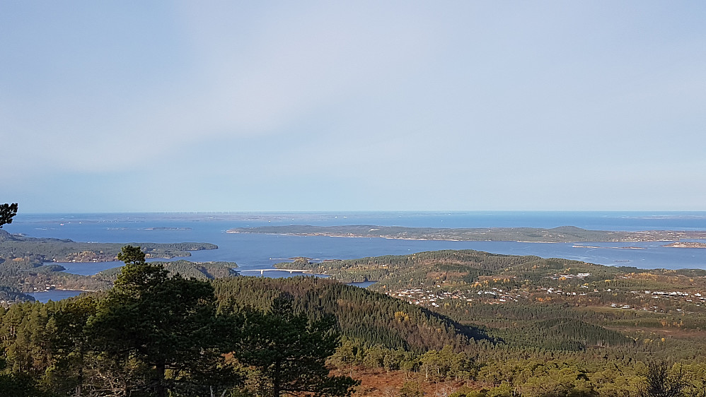 Utsikt nordover fra Hisåsen