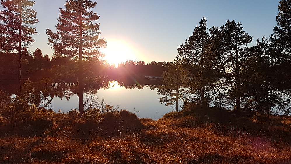 Solnedgang ved Bergsvatnet