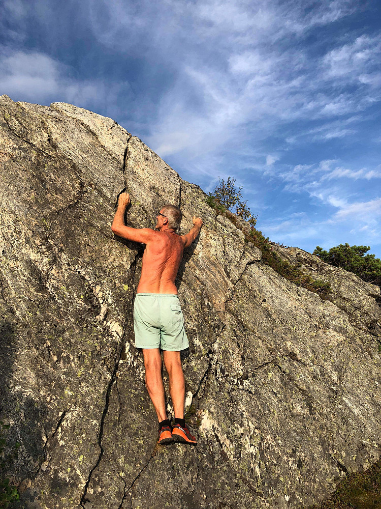 Litt buldring rett over skoggrensen