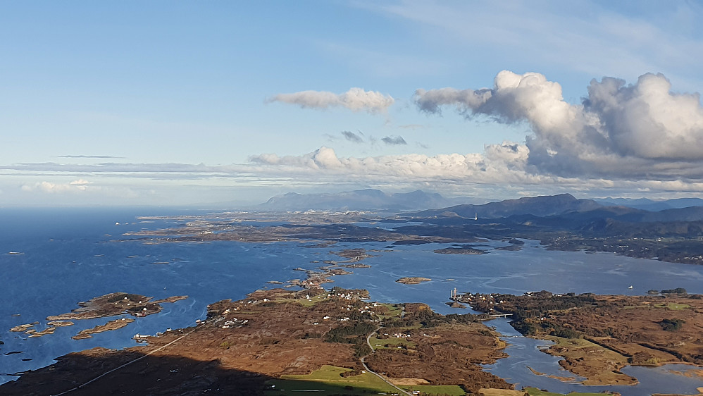 Nordøstover mot Vevang, Atlanterhavsvegen og Kristiansund