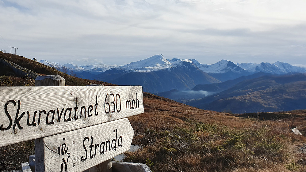 Grøtet midt i bildet