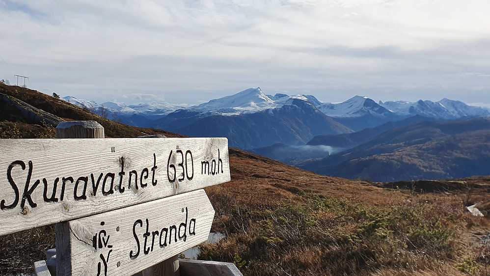 Grøtet midt i bildet 