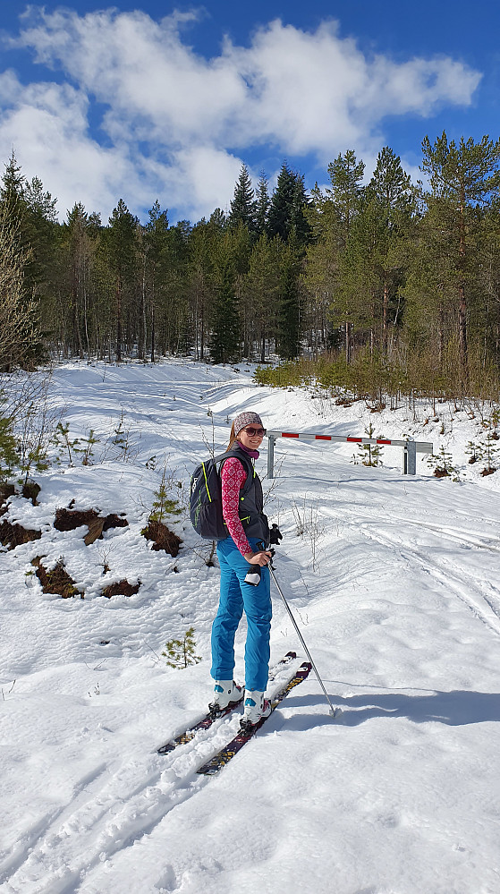 Ingen bæring av ski i dag :-)