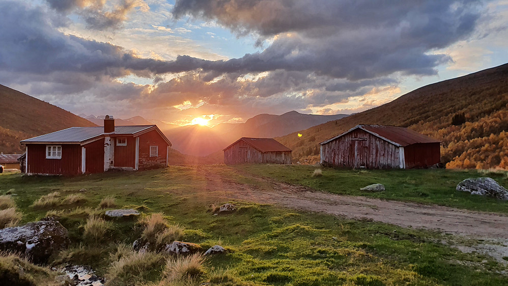 Solnedgang på Kanndalssetra