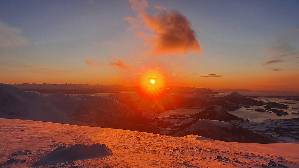 Solnedgang på Kvannfjellet 