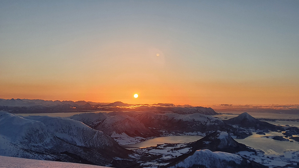 Solnedgang på toppen